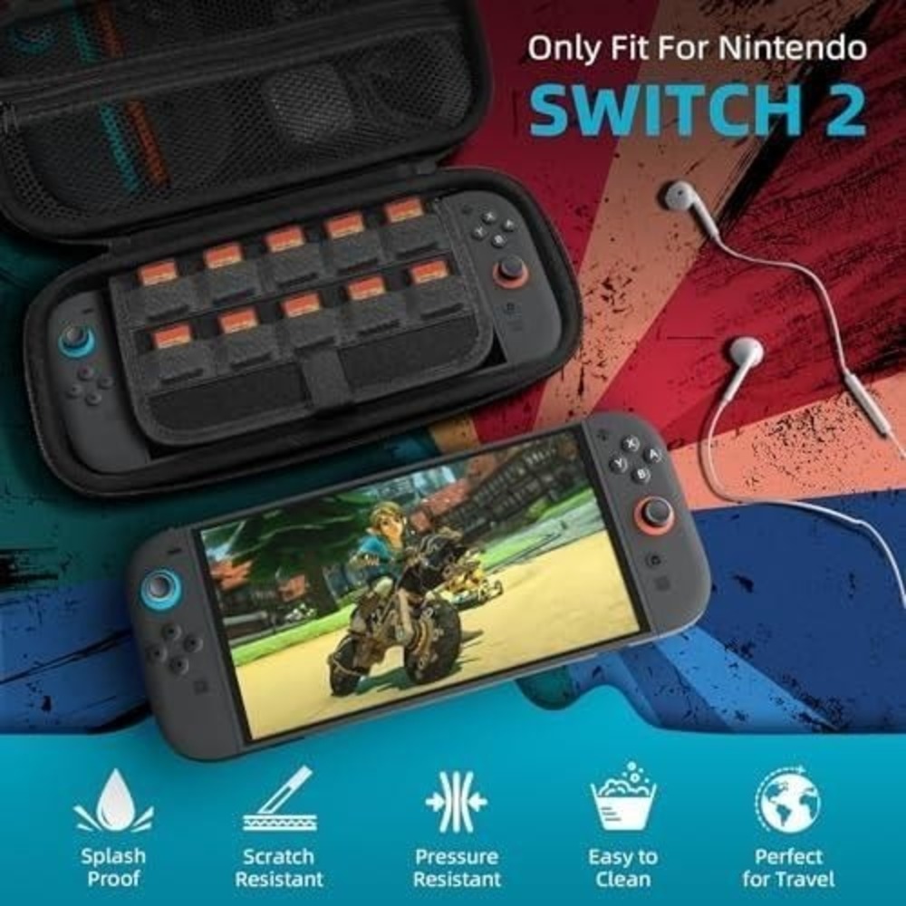 TiMOVO Carrying Case for Nintendo Switch 2 2025 Large Capacity Hard Shell